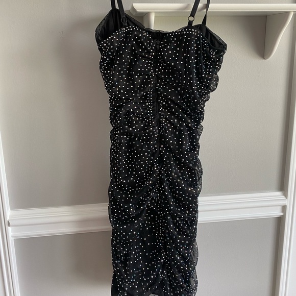 Windsor Black Rhinestone Bodycon Dress - Picture 3 of 5